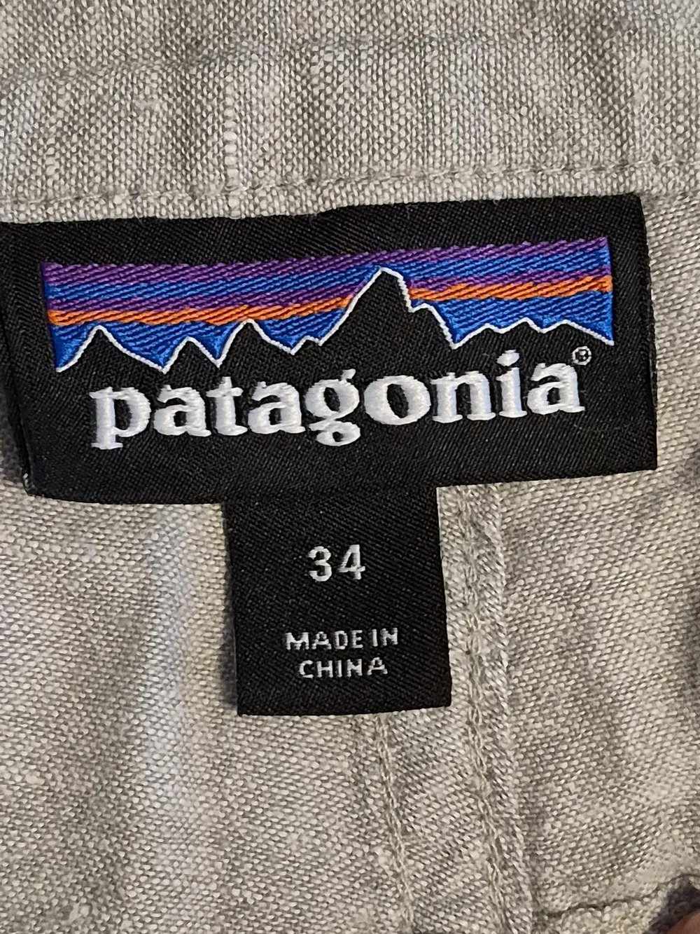 Patagonia Men's Light Gray Flat-Front Walkshorts
